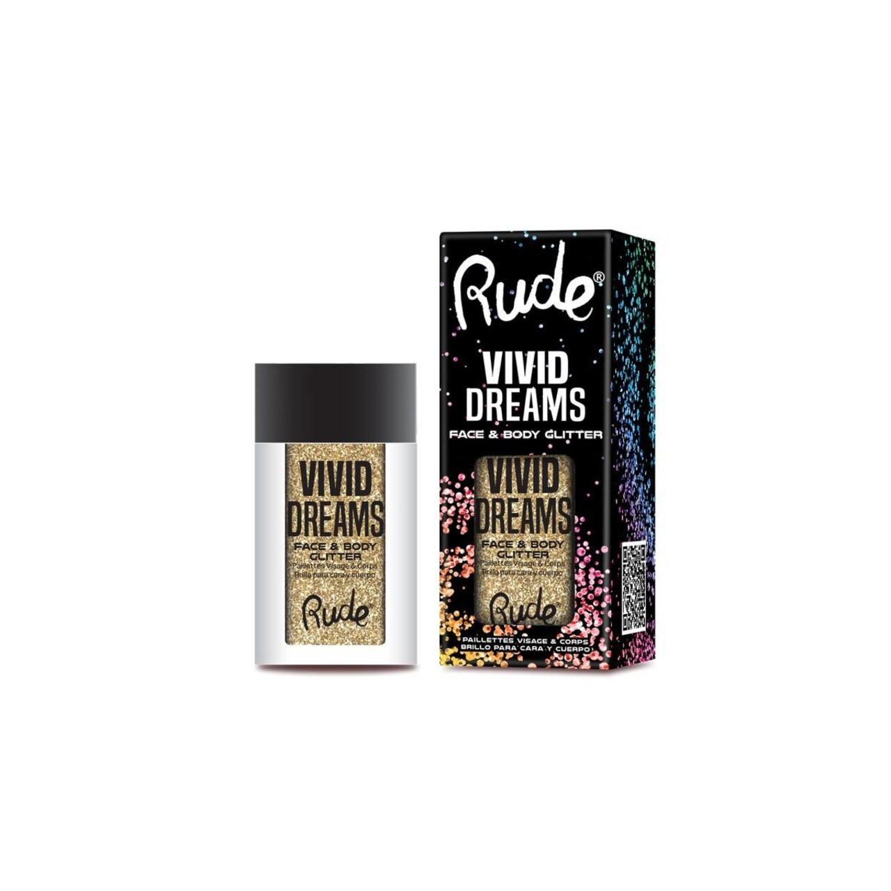 RUDE - Gold - Vivid Dreams Face & Body Glitter Assortment - 1 Piece